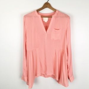 *SOLD* ANTHRO | maeve coral blouse